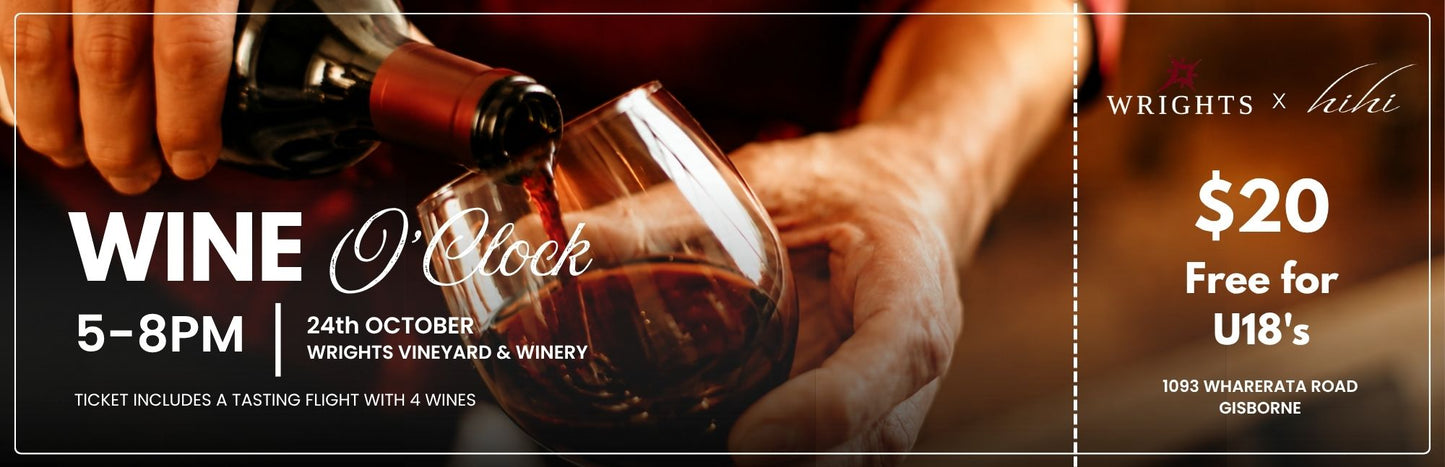 Ticket Wine O'Clock - per person, free U18s